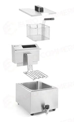 FRIGGITRICE PROFI LINE DIGITALE CON RUBINETTO DI SCARICO - 8 L HENDI 8L 230V/3500W 3 - 207369