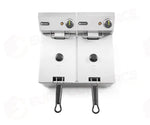 FRIGGITRICE PROFONDA 2X4 L HENDI KITCHEN LINE 8L 230V/6000W 470X380X(H)315MM - 205846