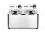 FRIGGITRICE PROFONDA 2X4 L HENDI KITCHEN LINE 8L 230V/6000W 470X380X(H)315MM - 205846