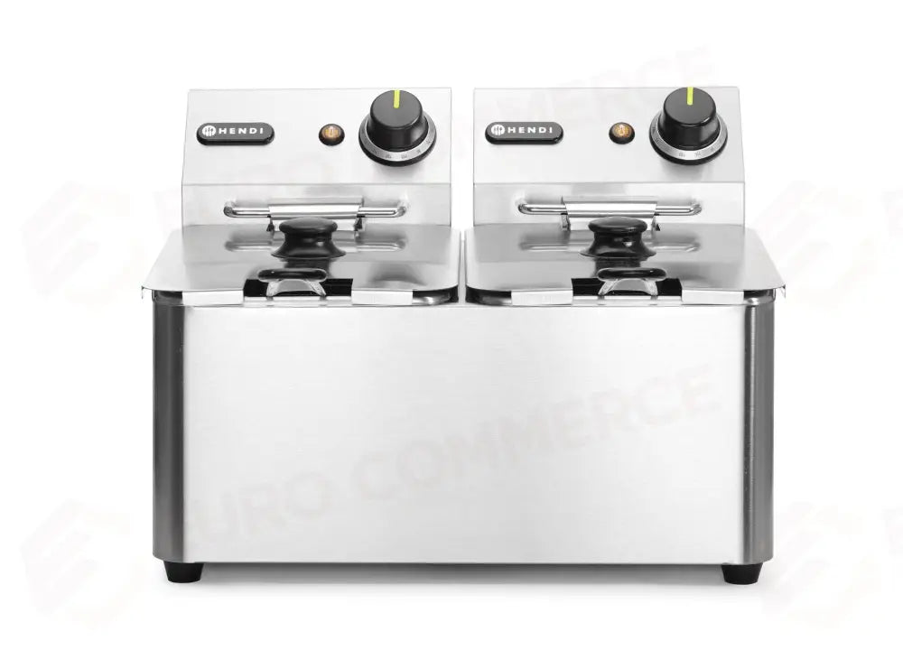 FRIGGITRICE PROFONDA 2X4 L HENDI KITCHEN LINE 8L 230V/6000W 470X380X(H)315MM - 205846