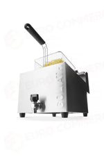 FRIGGITRICE PROFONDA XL CON RUBINETTO DI SCARICO HENDI GOLIATH 10L 400V/10200W 300X585X(H) - 209431