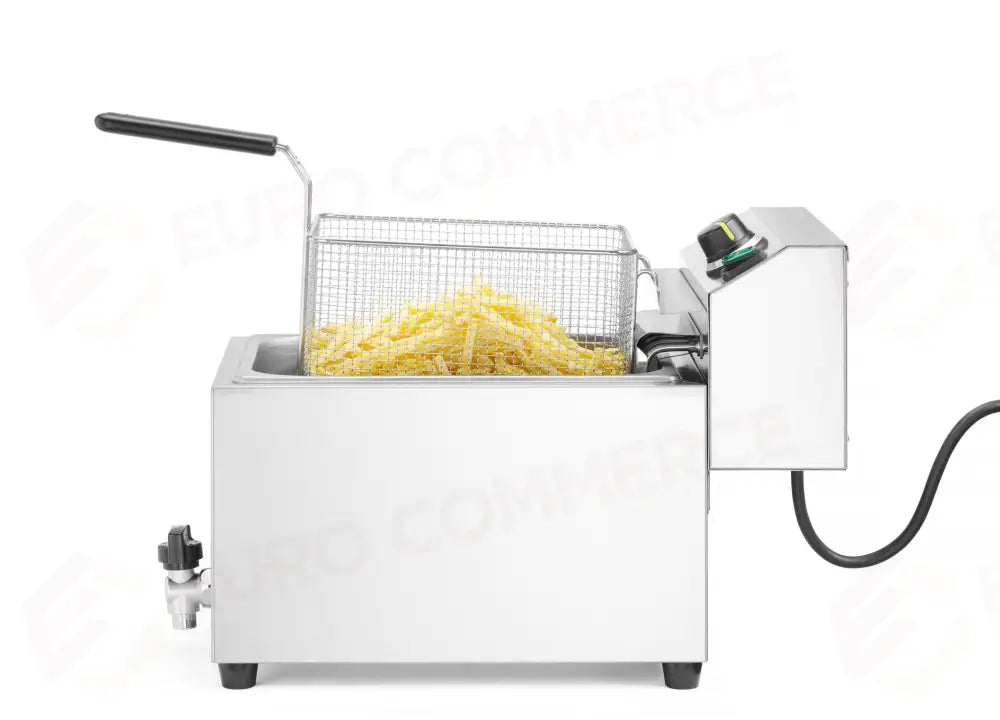 FRIGGITRICE PROFONDA XL CON RUBINETTO DI SCARICO HENDI GOLIATH 10L 400V/10200W 300X585X(H) - 209431