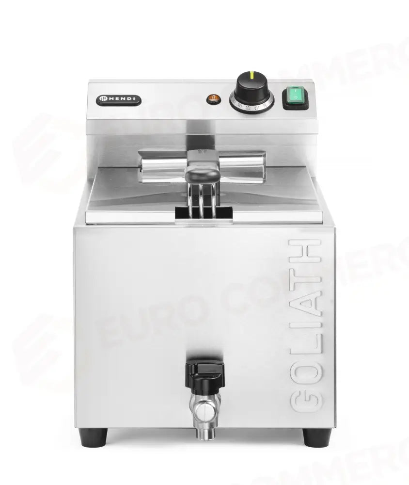 FRIGGITRICE PROFONDA XL CON RUBINETTO DI SCARICO HENDI GOLIATH 10L 400V/10200W 300X585X(H) - 209431