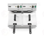 FRIGGITRICI PROFI LINE - 2 X 8 L HENDI 16L 230V/7000W 605X460X(H)369MM - 207307