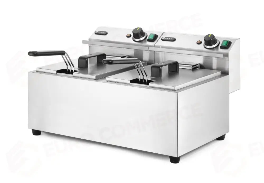 FRIGGITRICI PROFI LINE - 2 X 8 L HENDI 16L 230V/7000W 605X460X(H)369MM - 207307