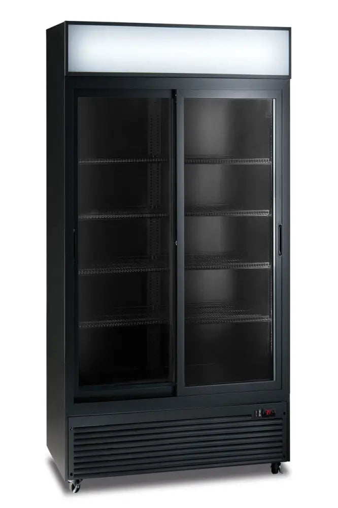 FRIGO A VETRINA BIBITE - CL 1300 V2GC SL NERO - KLIMAITALIA