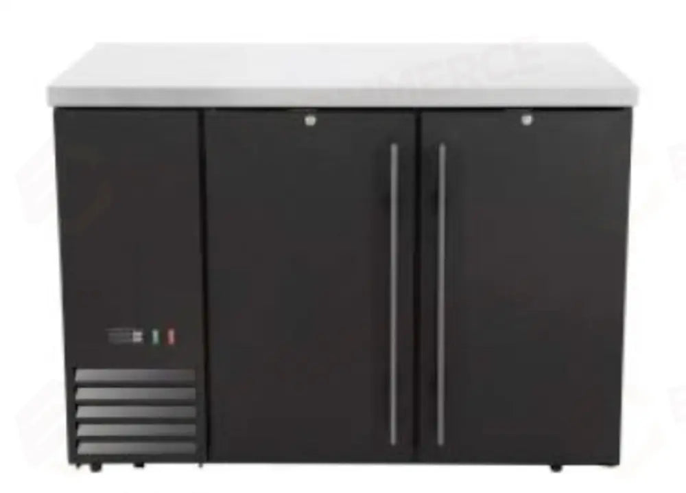 FRIGO BAR POSTERIORE CON COMPRESSORE LATERALE PORTE SOLIDE ARKTIC 4 RIPIANI 283L NERO 230V/185