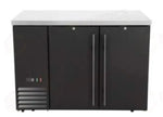 FRIGO BAR POSTERIORE CON COMPRESSORE LATERALE PORTE SOLIDE ARKTIC 6 RIPIANI 493L NERO 230V/185