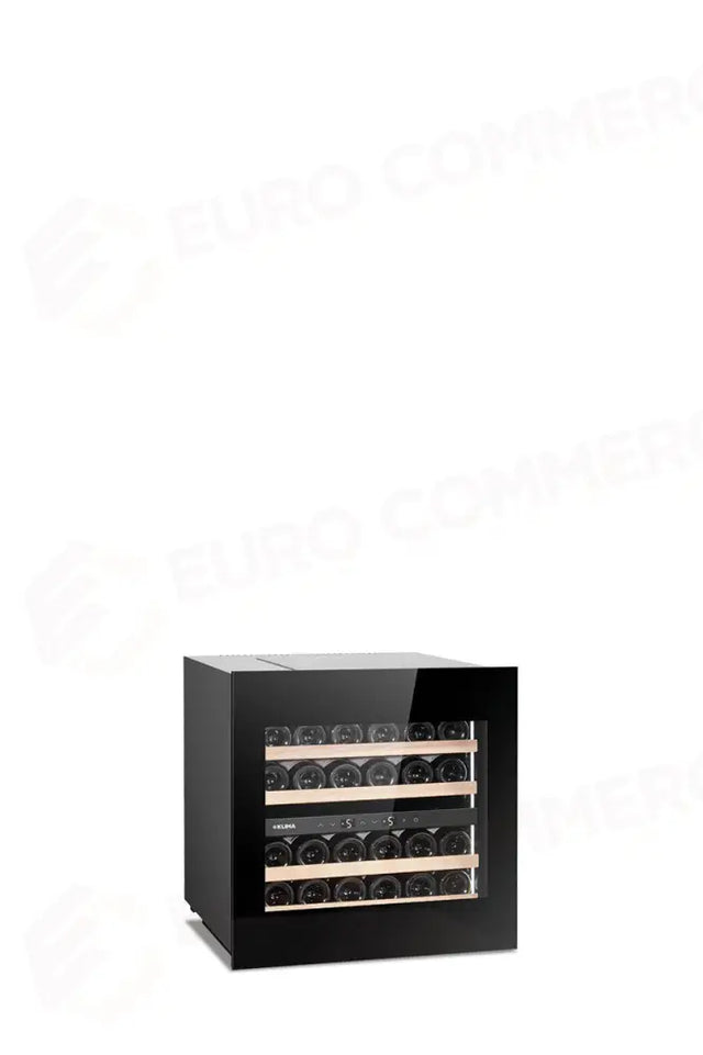 FRIGO VINI DA INCASSO 1 ANTA, PORTA BATTENTE, VENTILATO, PORTA VETRO, 2 TEMPERATURE - +3 °C / +20 °C - DW 24 2THK - KLIMAITALIA