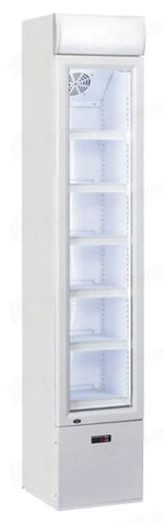 FRIGORIFERO BEVANDE VERTICALE 105 LT. CON OPALINA PUBLICITARIA M2 -1°C/+7°C - DC 105C - COOL HEAD