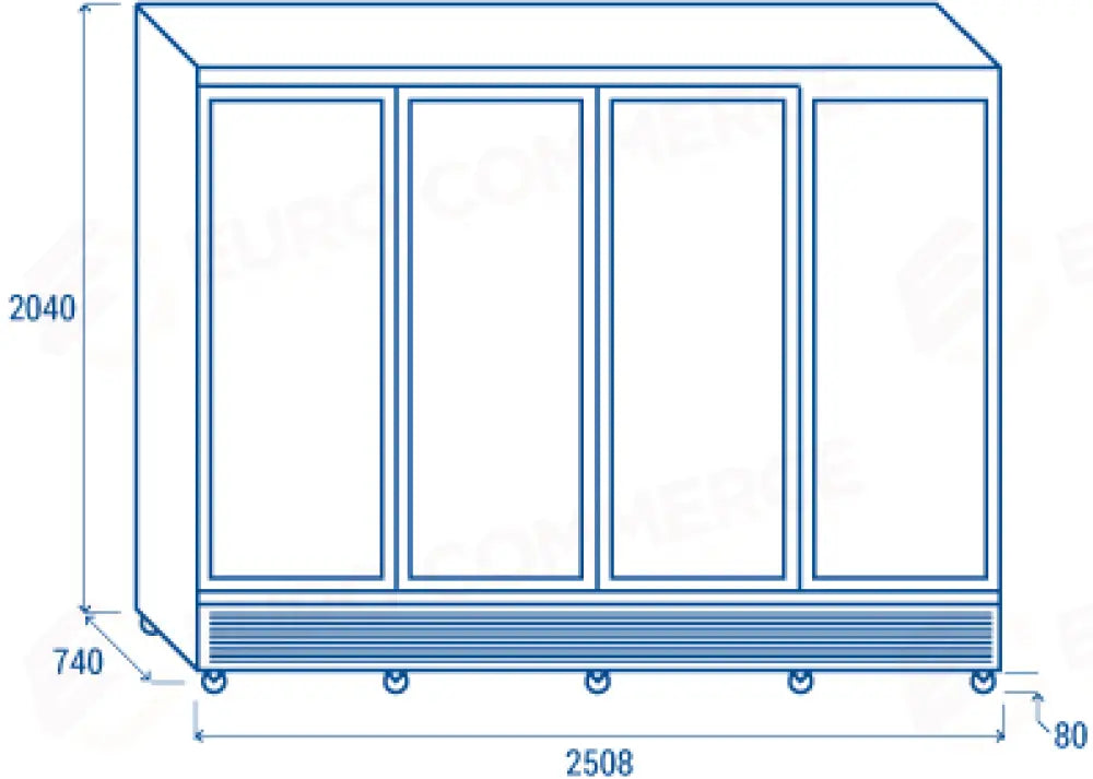 DRINK COOLER VERTICALE 2300 LT. H1 +1°C/+10°C - RCG 2500 - COOL HEAD