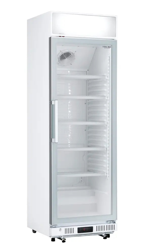 FRIGORIFERO BEVANDE VERTICALE 350 LT. CON OPALINA PUBLICITARIA K4 1°C/+9°C - DC 350CF - COOL HEAD