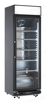 FRIGORIFERO BEVANDE VERTICALE 350 LT. CON OPALINA PUBLICITARIA K4 1°C/+9°C - DC 350CBF - COOL HEAD