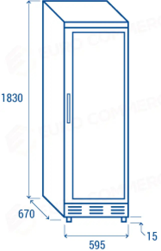 DRINK COOLER VERTICALE 350 LT. K1 0°C/+7°C - TKG 390B - COOL HEAD
