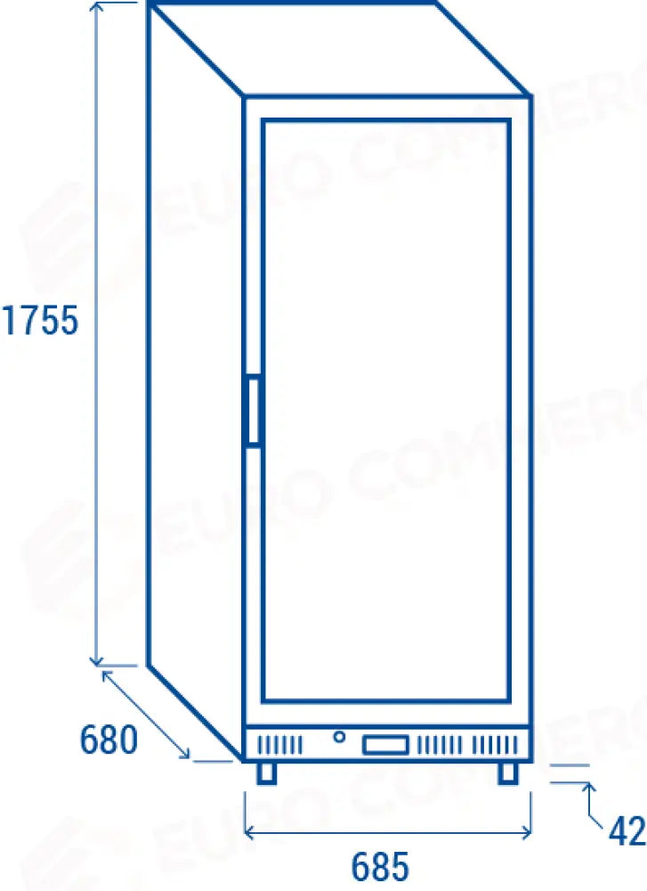 DRINK COOLER VERTICALE 350 LT. K4 1°C/+9°C - DC 350BF - COOL HEAD