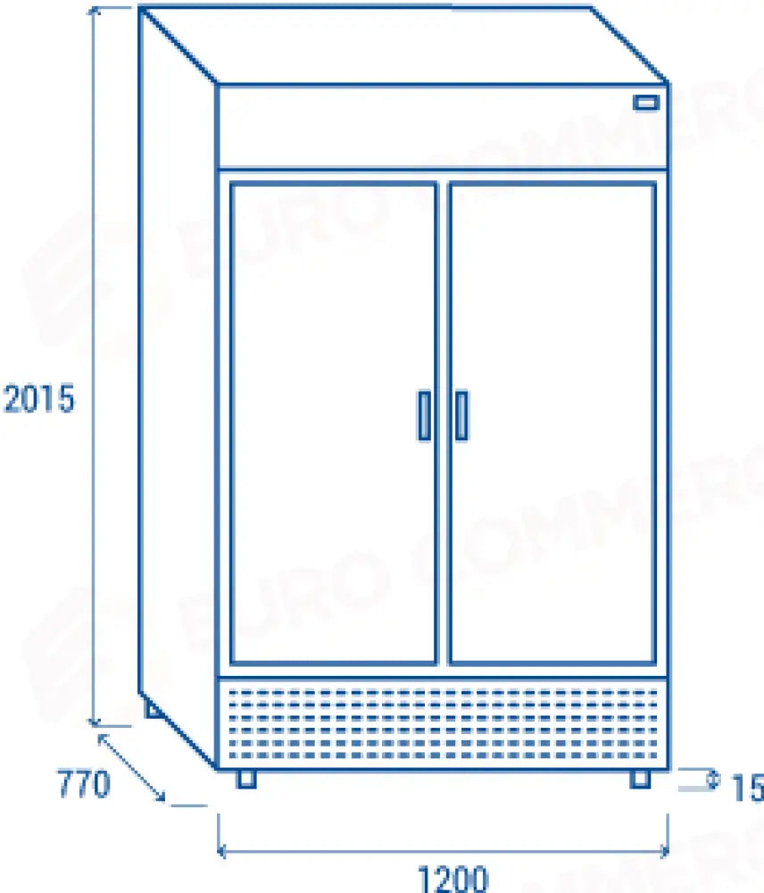 DRINK COOLER VERTICALE 380 LT. CON OPALINA PUBLICITARIA K1 0°C/+7°C - TKG 1000CB - COOL HEAD