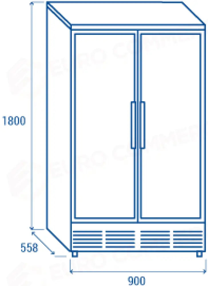DRINK COOLER VERTICALE 450 LT. M2 -1°C/+7°C - DC 728 - COOL HEAD
