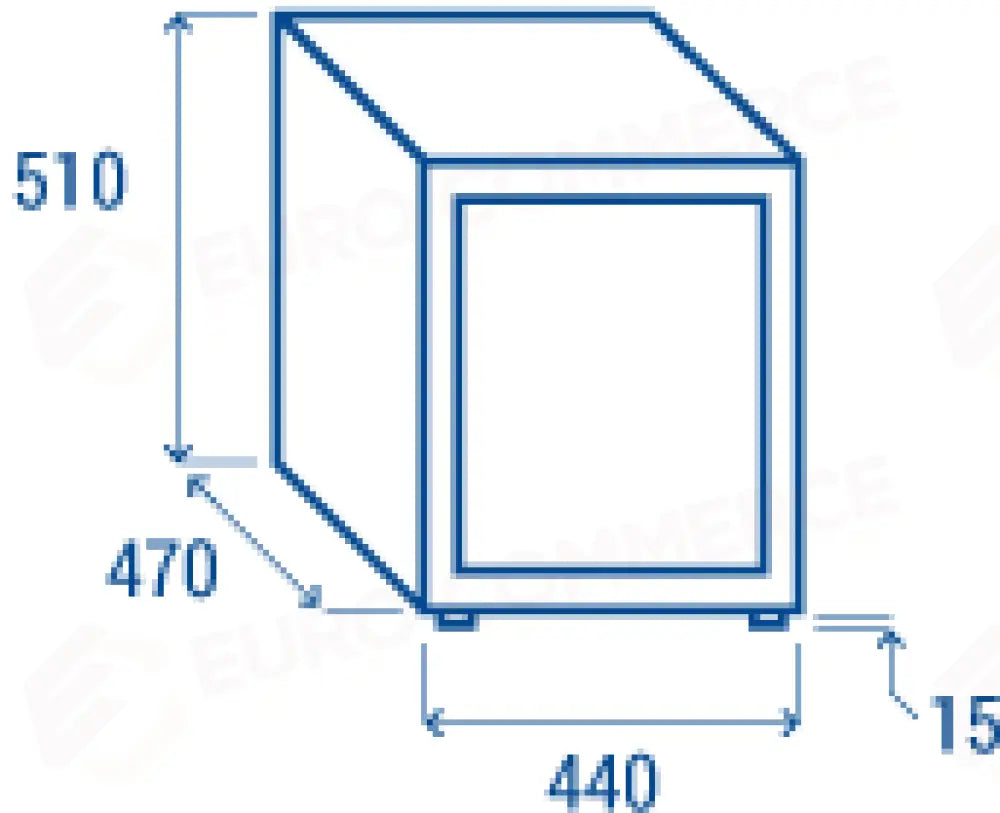 DRINK COOLER VERTICALE 55 LT. H1 +1°C/+10°C - DC 55B - COOL HEAD