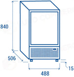 DRINK COOLER VERTICALE 55 LT. K1 0°C/+7°C - TKG 120B - COOL HEAD