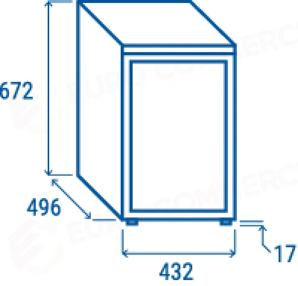 DRINK COOLER VERTICALE 60 LT. K1 0°C/+7°C - RCF 60 - COOL HEAD