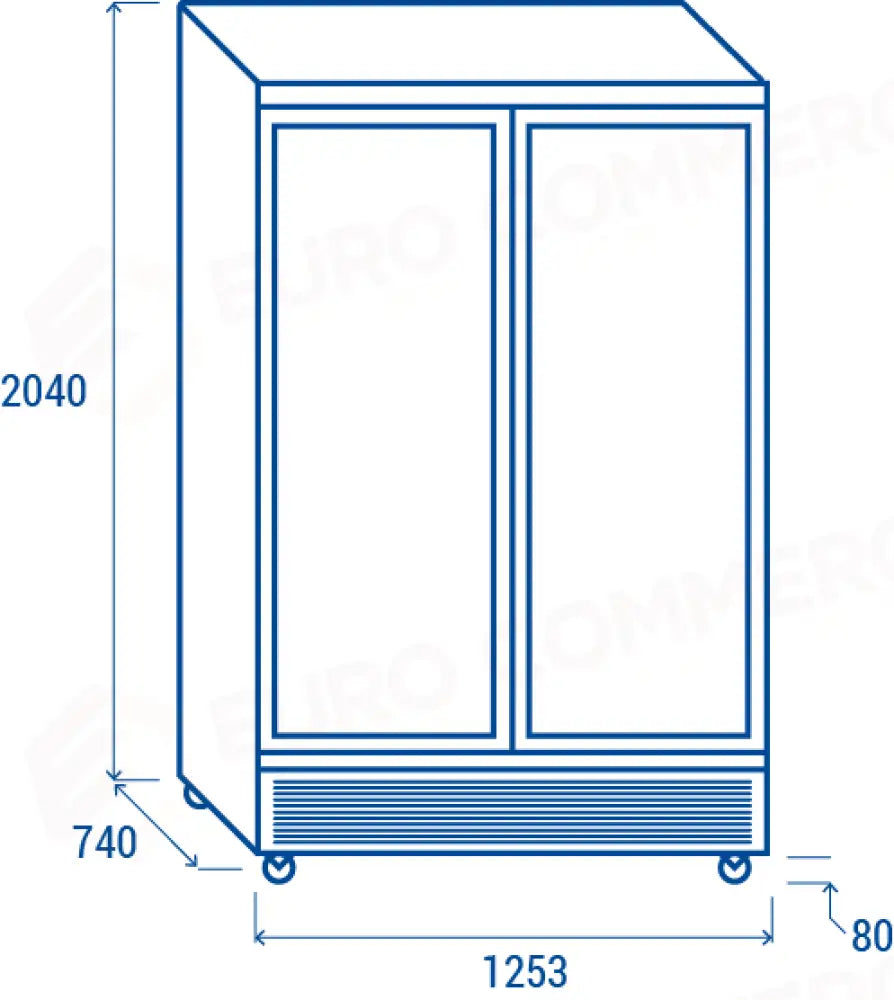 DRINK COOLER VERTICALE DA 1000 LT. H1 +1°C/+10°C - RCG 1350B - COOL HEAD