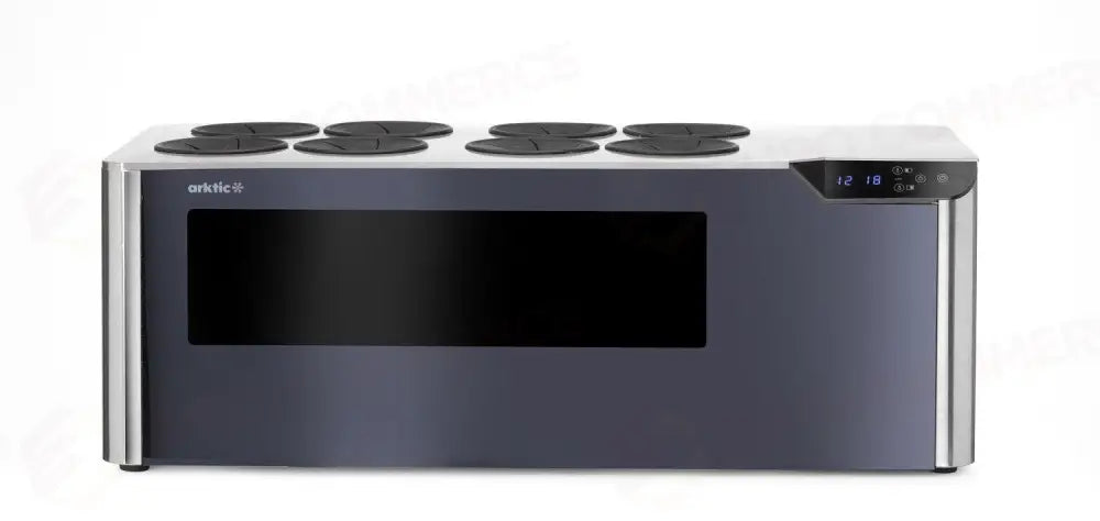 FRIGORIFERO DA BANCO CANTINA A 2 ZONE ARKTIC NERO 220-240V/60W 800X350X(H)293MM - HENDI