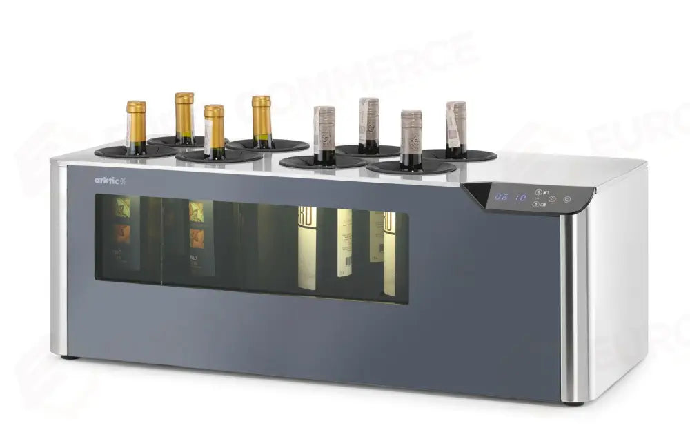 FRIGORIFERO DA BANCO CANTINA A 2 ZONE ARKTIC NERO 230V/60W 350X800X(H)293MM - 237380