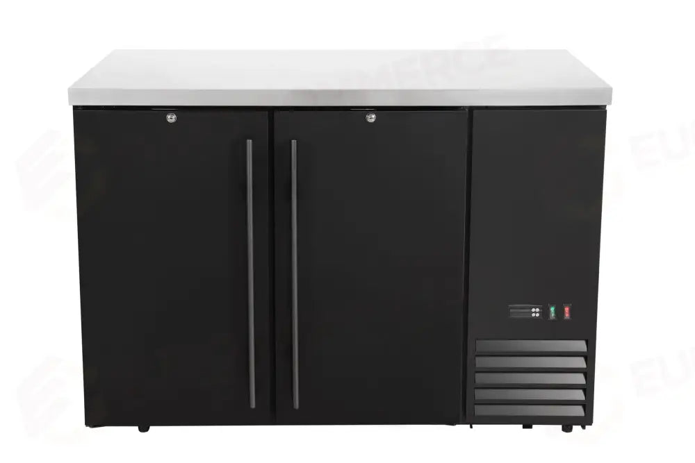 FRIGORIFERO DA BANCONE CON COMPRESSORE LATERALE PORTE SOLIDE ARKTIC 6 RIPIANI 493L NERO 230V/1