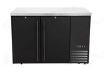 FRIGORIFERO DA BANCONE CON COMPRESSORE LATERALE PORTE SOLIDE ARKTIC 6 RIPIANI 493L NERO 230V/1