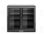 FRIGORIFERO PER BAR POSTERIORE CON DOPPIE PORTE SCORREVOLI ARKTIC 158L NERO 220-240V/160W 900X5