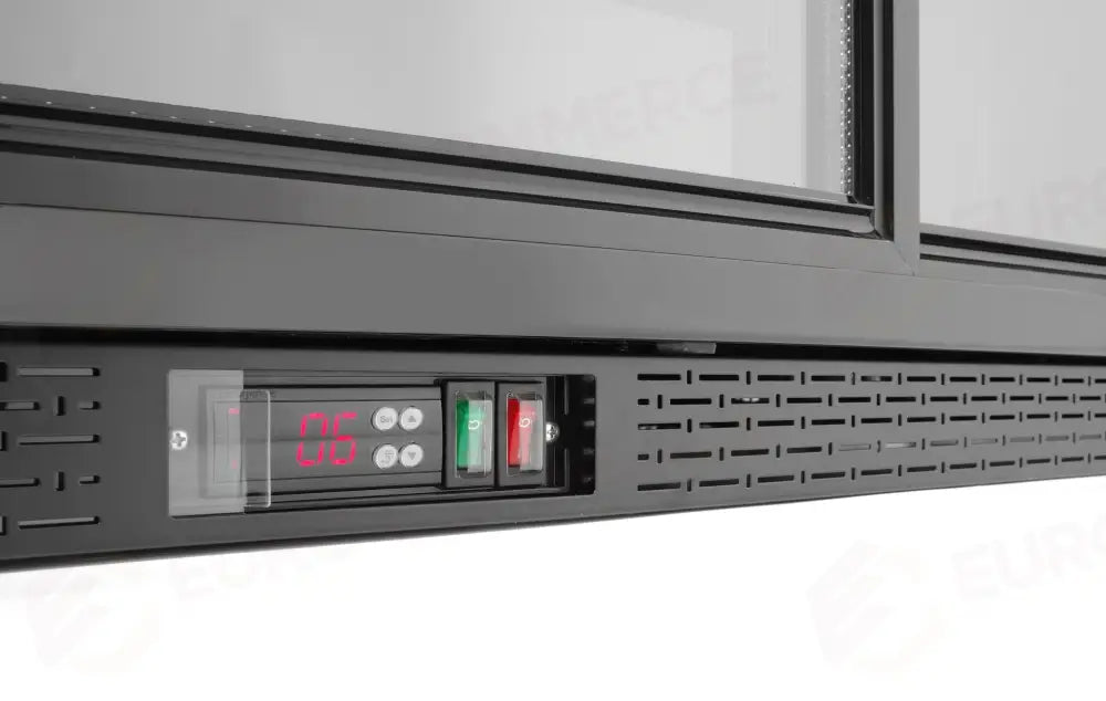 FRIGORIFERO PER BAR POSTERIORE CON DOPPIE PORTE SCORREVOLI ARKTIC 158L NERO 220-240V/160W 900X5