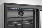 FRIGORIFERO PER BAR POSTERIORE CON DOPPIE PORTE SCORREVOLI ARKTIC 158L NERO 220-240V/160W 900X5