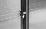 FRIGORIFERO PER BAR POSTERIORE CON PORTE SCORREVOLI TRIPLE ARKTIC 308L NERO 220-240V/160W 1350X
