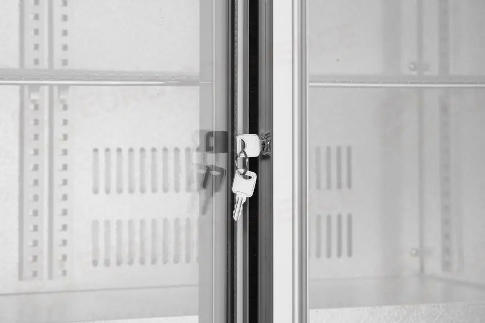 FRIGORIFERO PER BAR POSTERIORE E 2 PORTE SCORREVOLI ARKTIC 150L ARGENTO 220-240V/160W 900X520X(-