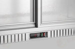 FRIGORIFERO PER BAR POSTERIORE E 2 PORTE SCORREVOLI ARKTIC 150L ARGENTO 220-240V/160W 900X520X(-