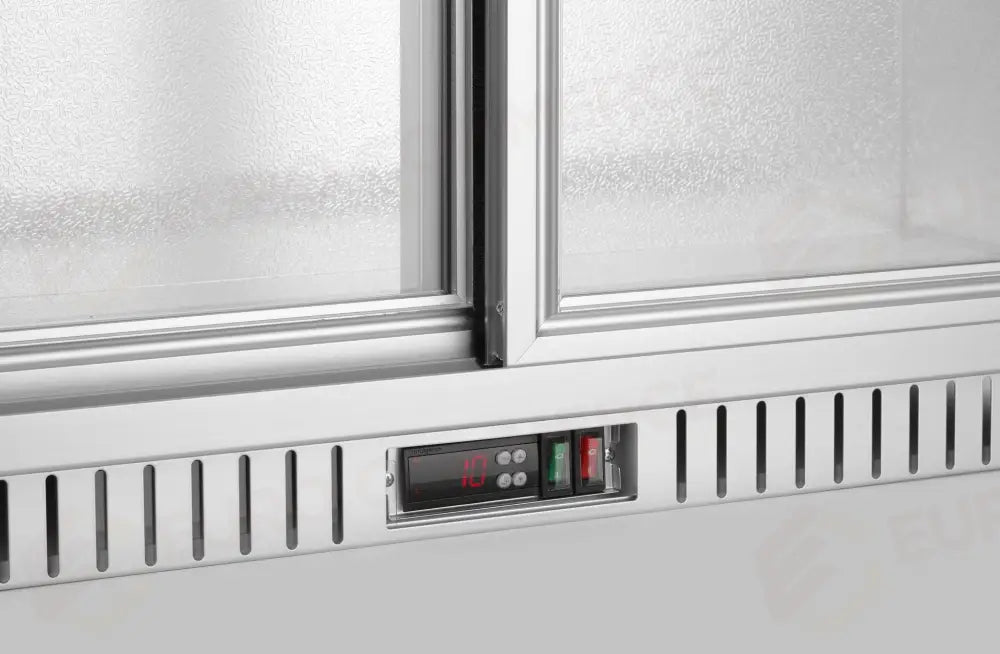FRIGORIFERO PER BAR POSTERIORE E 2 PORTE SCORREVOLI ARKTIC 150L ARGENTO 220-240V/160W 900X520X(-