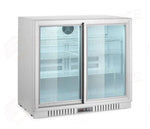 FRIGORIFERO PER BAR POSTERIORE E 2 PORTE SCORREVOLI ARKTIC 150L ARGENTO 220-240V/160W 900X520X(-