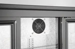 FRIGORIFERO PER BARRA POSTERIORE CON PORTE SCORREVOLI TRIPLE ARKTIC 308L NERO 220-240V/160W 135