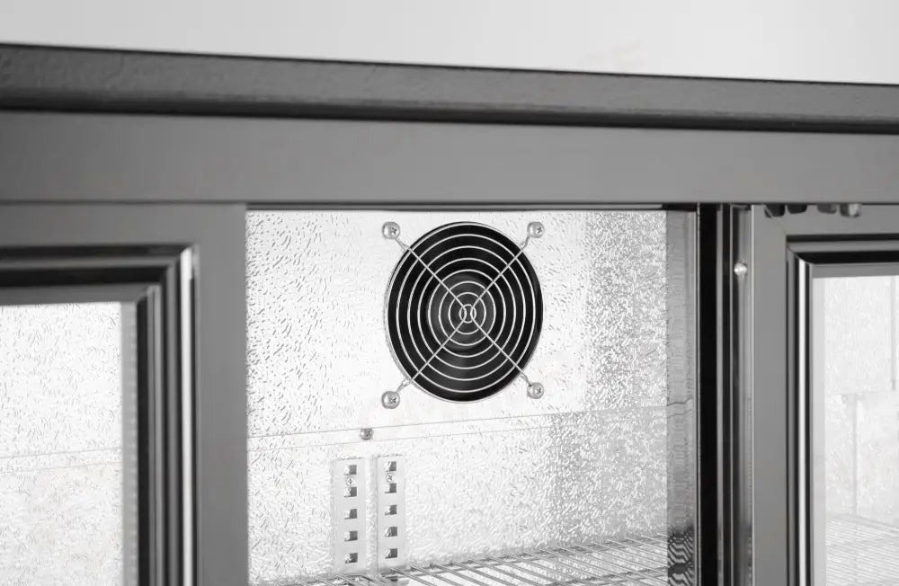 FRIGORIFERO PER BARRA POSTERIORE CON PORTE SCORREVOLI TRIPLE ARKTIC 308L NERO 220-240V/160W 135