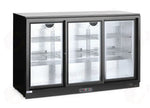 FRIGORIFERO PER BARRA POSTERIORE CON PORTE SCORREVOLI TRIPLE ARKTIC 308L NERO 220-240V/160W 135