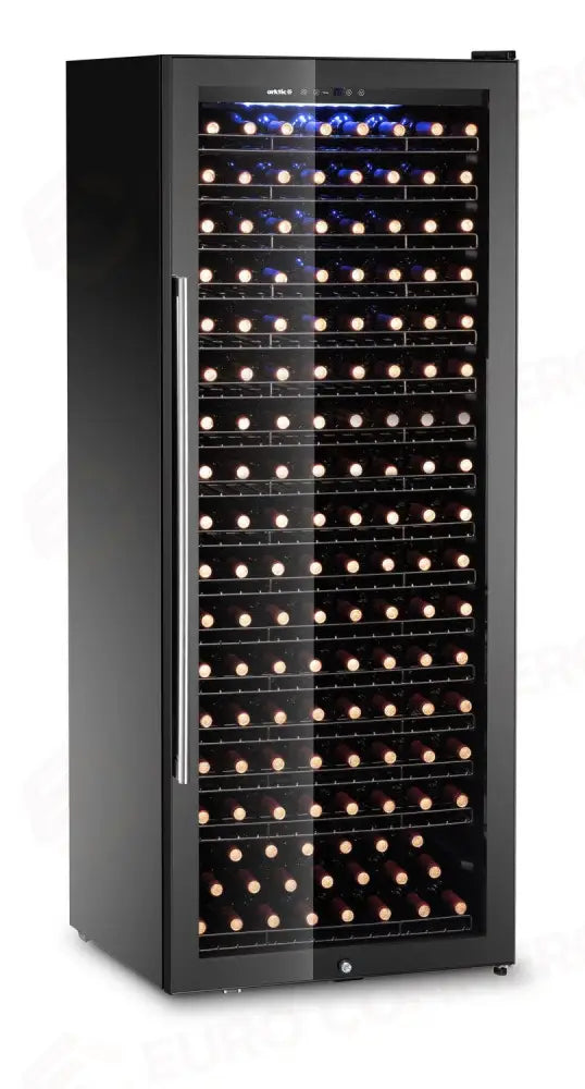 CANTINETTA PER VINI 1 ZONA 300 BOTTIGLIE ARKTIC 558L NERO 690X700X(H)1833MM - HENDI