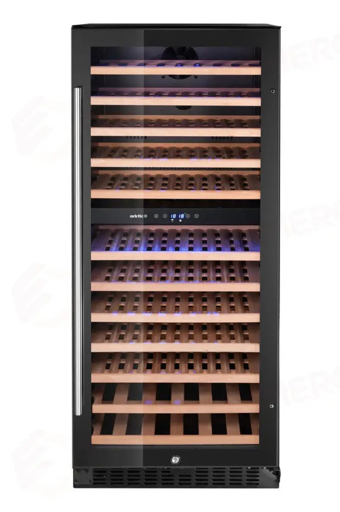 FRIGORIFERO PER VINI 2 ZONE 92 BOTTIGLIE ARKTIC 265L NERO 569X595X(H)1397MM - HENDI