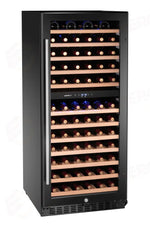 FRIGORIFERO PER VINI 2 ZONE 124 BOTTIGLIE ARKTIC NERO 569X595X(H)1397MM - 237120
