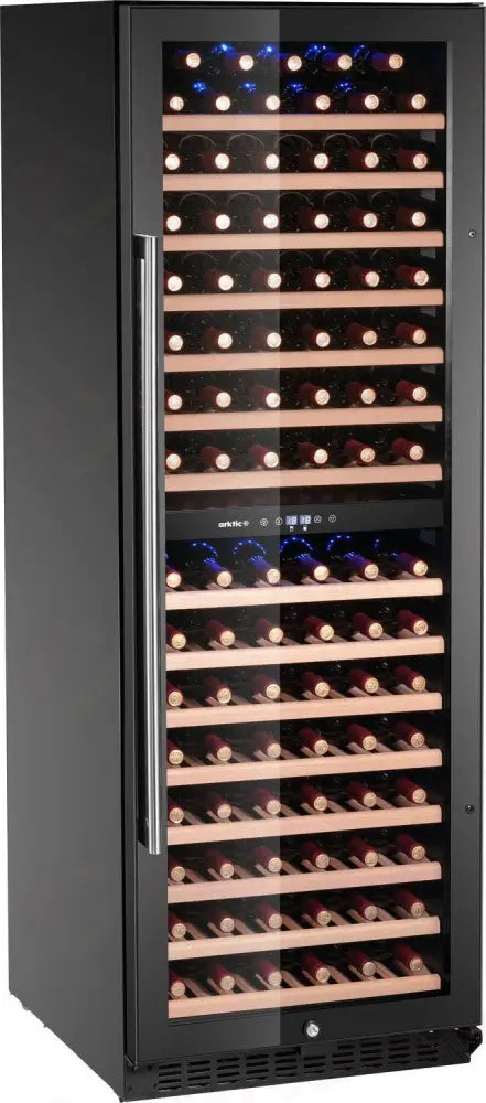 FRIGORIFERO PER VINI 2 ZONE 155 BOTTIGLIE ARKTIC 418L NERO 697X595X(H)1756MM - HENDI