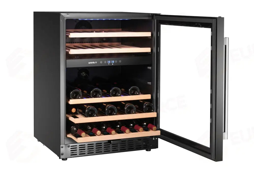 FRIGORIFERO PER VINI 2 ZONE 46 BOTTIGLIE ARKTIC NERO 570X595X(H)820MM - 237106
