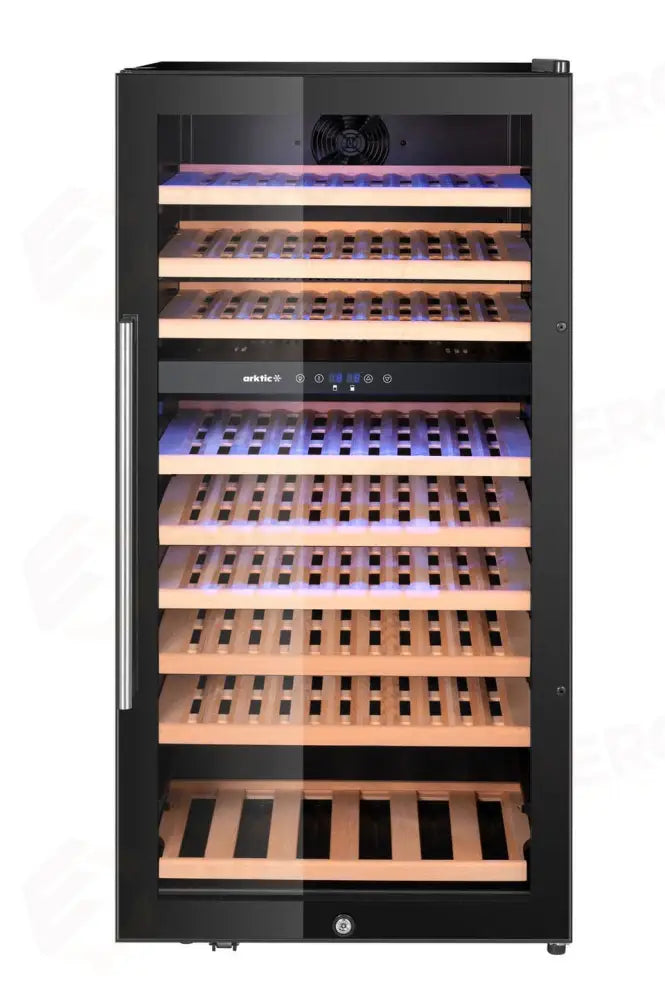 FRIGORIFERO PER VINI 2 ZONE 83 BOTTIGLIE ARKTIC 230L NERO 569X595X(H)1215MM - HENDI