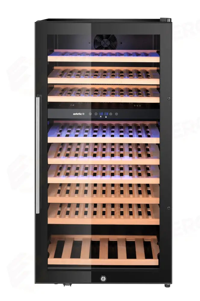 FRIGORIFERO PER VINI 2 ZONE 91 BOTTIGLIE ARKTIC NERO 569X595X(H)1215MM - 237113