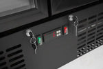 FRIGORIFERO POSTERIORE DA BAR CON DOPPIA PORTA ARKTIC 384L NERO 220-240V/365W 900X530X(H)1820MM