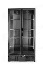 FRIGORIFERO POSTERIORE DA BAR CON DOPPIA PORTA ARKTIC 384L NERO 220-240V/365W 900X530X(H)1820MM