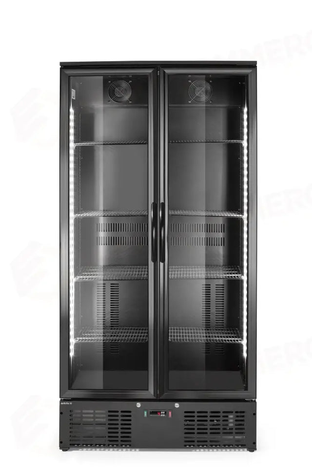 FRIGORIFERO POSTERIORE DA BAR CON DOPPIA PORTA, ARKTIC, 384L, NERO, 220-240V/365W, 900X530X(H)1820MM - 237014